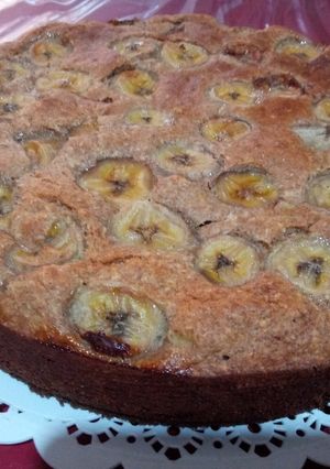 Una foto de Bizcochuelo de banana con harina integral