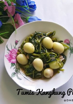 Foto resep Tumis Kangkung telur puyuh