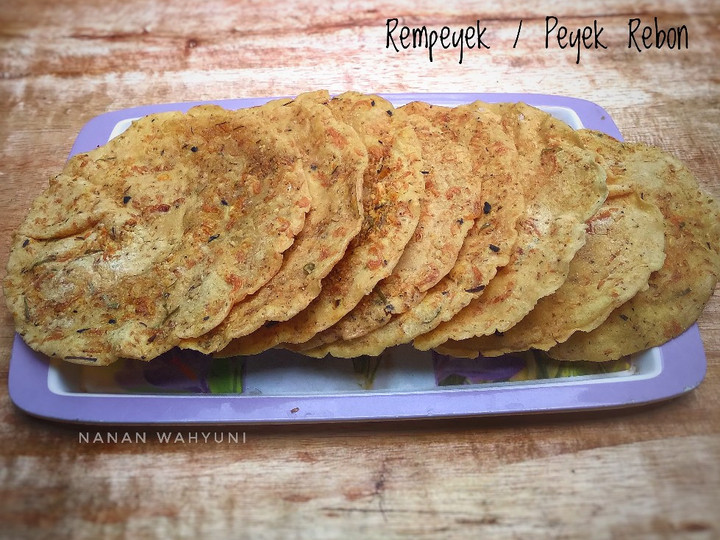 Bagaimana Menyiapkan Rempeyek rebon / Peyek ebi bulat dan renyah Anti Gagal
