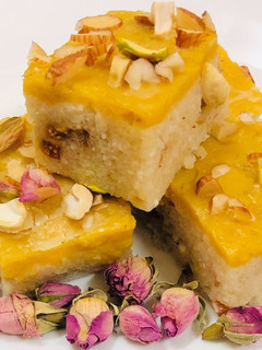 A picture of Sago barfi.