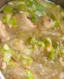 Chicken & Vegetable Vermicelli Soup - Sotanghon / Glass Noodle Soup