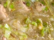 A picture of malunggay and egg soup