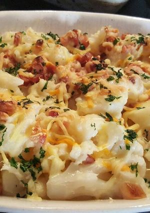 Una foto de Coliflor con nata gratinada