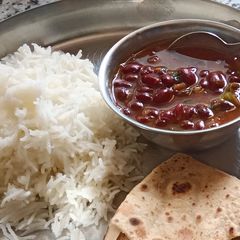 Rajma masala (red kidney beans) A picture of Rajma masala (red kidney beans).