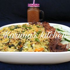 A picture of Mixed veggies rice.