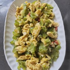 A picture of Ampalaya con Egg.