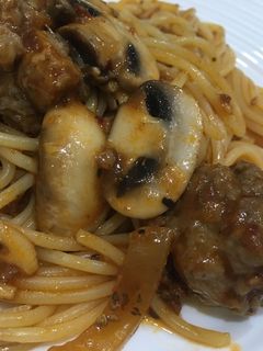 Foto resep #10 - Spagheti meat ball mushroom bolognaise