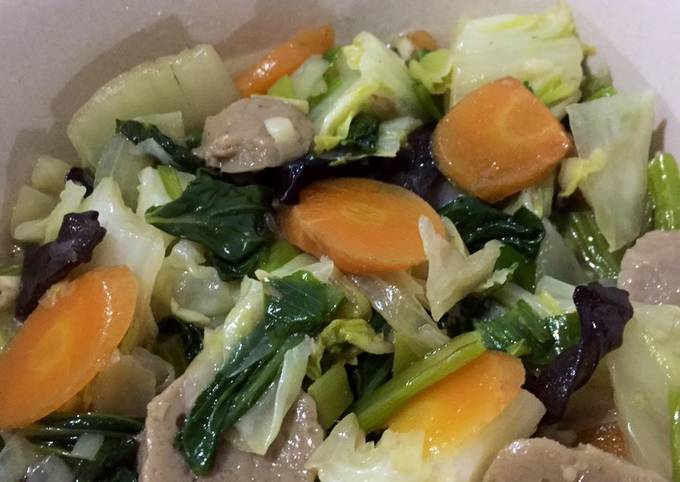 Ini dia! Resep membuat Capcay Bumbu Baceman Bawang 🍄🥬🥕 dijamin nagih banget