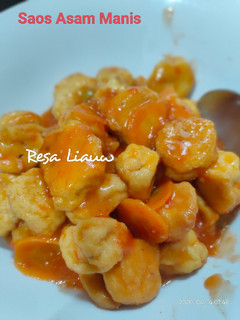 Foto resep Bola Udang Tahu, Saos Asam Manis