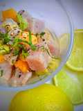 Ceviche de atún y mango