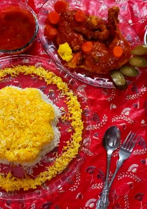 عکسی از دستور مرغ مجلسی