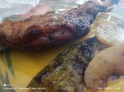 Una foto de cordero asado