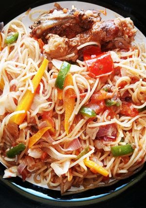 A picture of Spaghetti veggies.