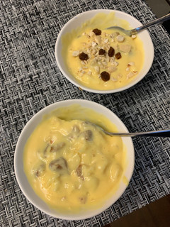 A picture of Fruit custard.