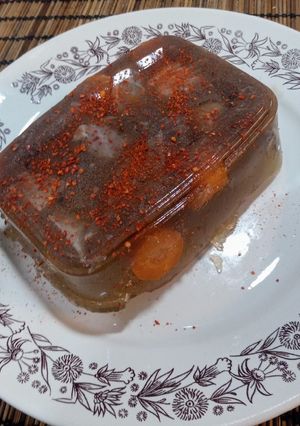 Kocsonya sertésből répával recept fotója
