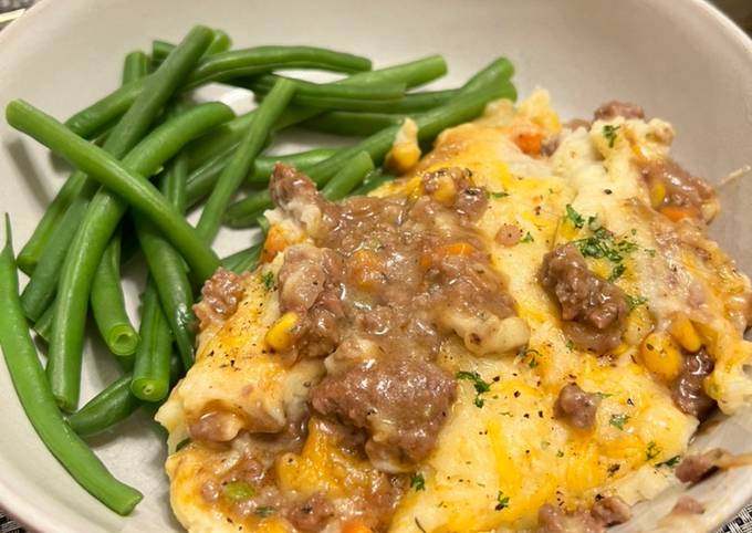 Steps to Prepare Speedy Cheesy Shepherd&#39;s Pie