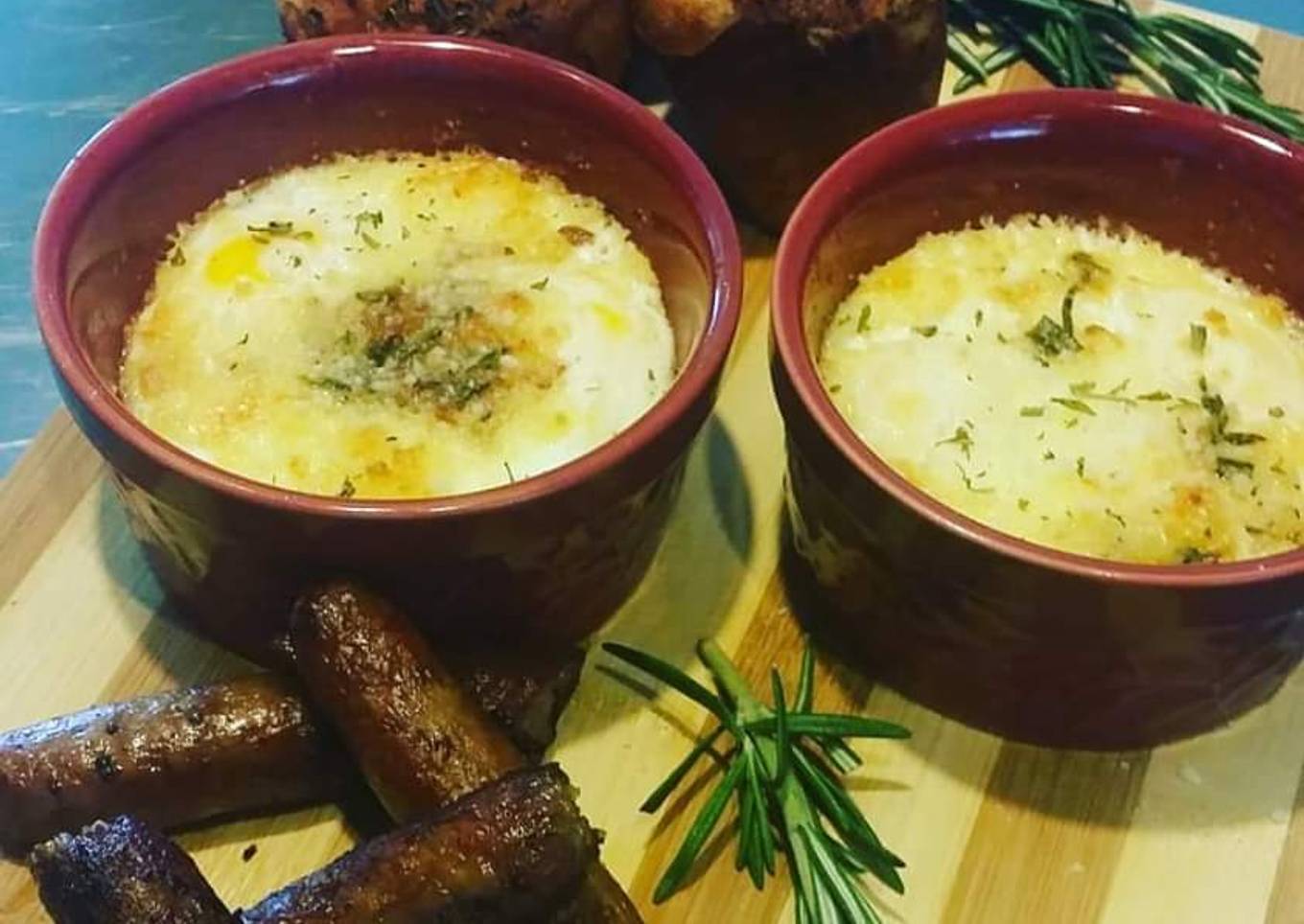 Baked Parmesan Eggs 😚