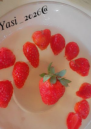عکسی از دستور دسر ژله میوه ای 🍮