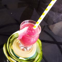 A picture of 🌹Rose 🍉Watermelons Mocktail.