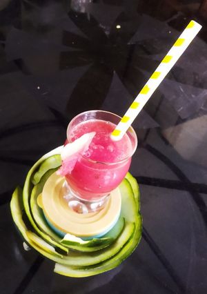 A picture of 🌹Rose 🍉Watermelons Mocktail.