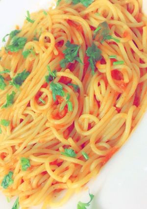 صورة لوصفة سباغيتي