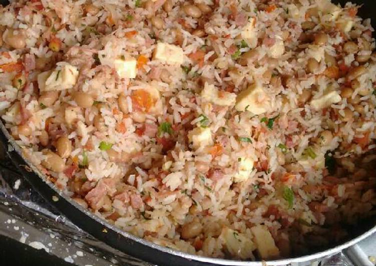 Baião de dois com carne seca ♡ - Tudogosreceitas