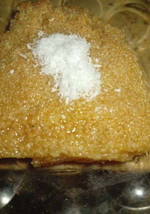 صورة لوصفة بسبوسة