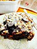 Banana bread pudding al doppio cioccolato