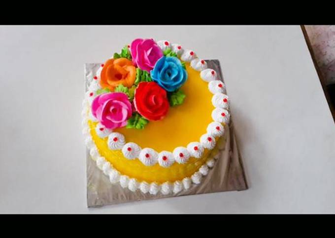 1 Kg Pineapple Jelly Cake - Online flowers delivery to moradabad