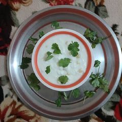 A picture of Boondi raita.