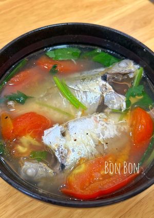 Hình của món Canh Cá Chỉ Vàng Nấu Ngót.