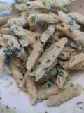 Protein-packed shrimp alfredo