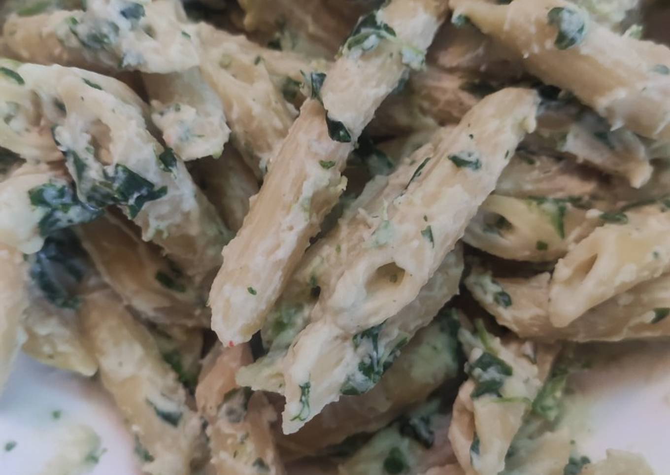 Protein-packed shrimp alfredo
