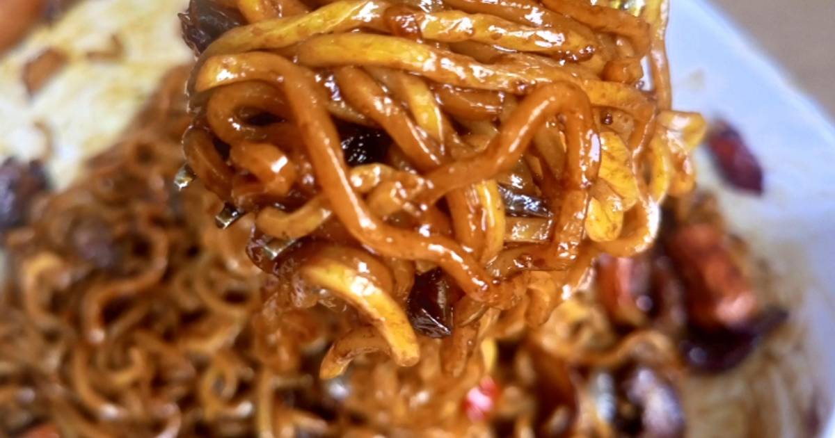 Jajangmyeon (korean black Noodles) Recipe by Sertou's Kitchen Cookpad