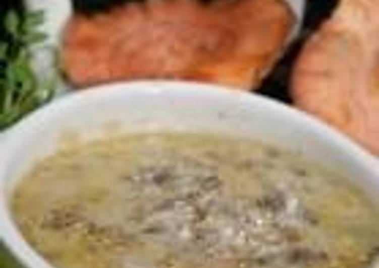Mushroom soup from Grevena