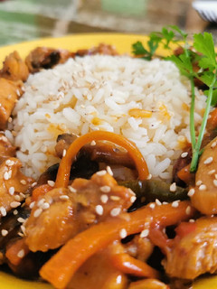 Una foto de Pechuga en salsa teriyaki!!!