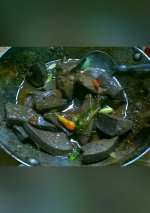 Hình của món Gan heo kho ăn cơm 🐷🍴🍚.