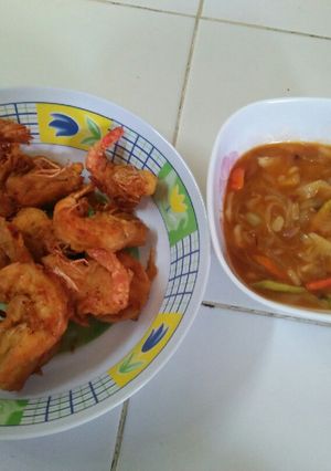 Foto resep Udang windu asam manis