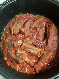Foto principal de Costillas con tomate y pimientos