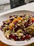 Cous cous con fagioli rossi e minestrone
