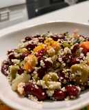 Cous cous con fagioli rossi e minestrone