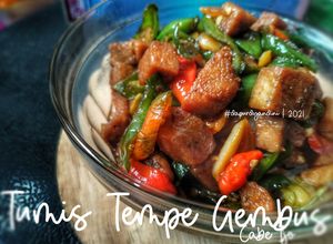 Foto resep Tumis tempe gembus cabe ijo