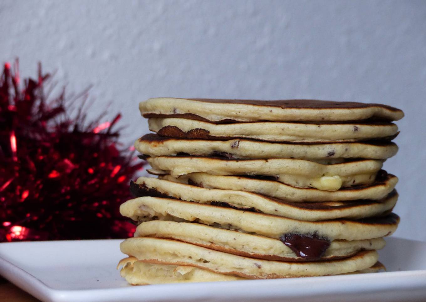 Pancakes aux pépites de chocolat