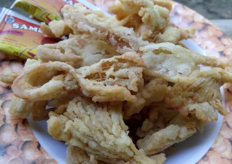 Resep Jamur Crispy / Jamur tepung kress, Enak Banget