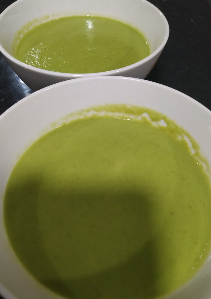 Una foto de Crema de guisantes con Thermomix