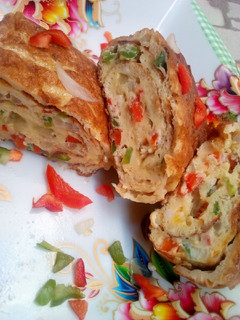 A picture of Rolled-egg omelette.