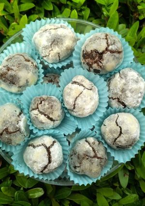 Foto resep Brownie crinkle cookies