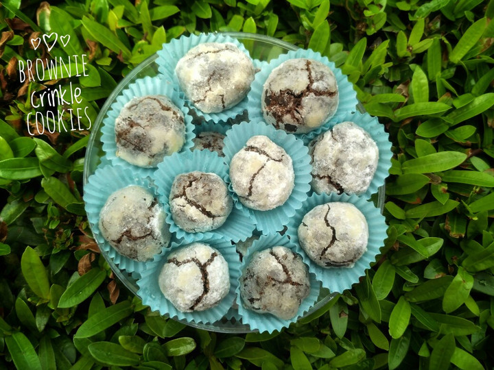 Resep Brownie crinkle cookies yang Bikin Ngiler