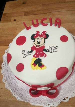 Una foto de Tarta Minnie Mouse
