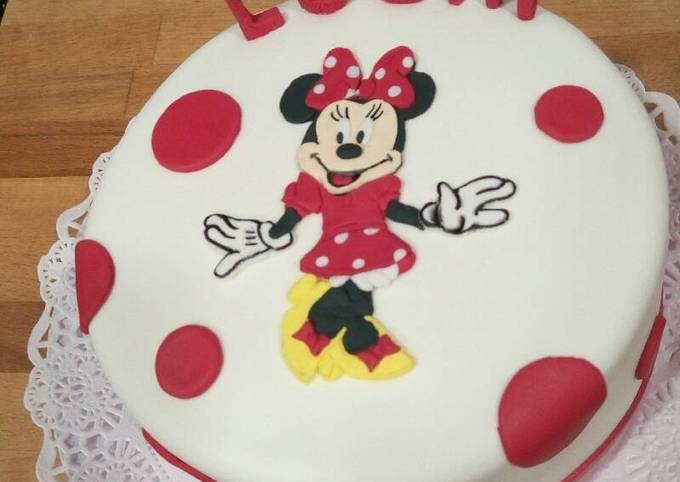 Tarta Minnie Mouse Receta de Eva Gloria- Cookpad